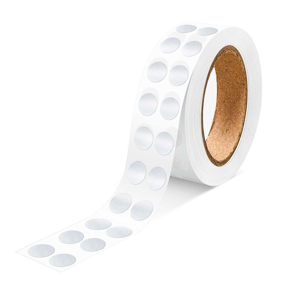 4880 0.25 Inch Round Permanent Adhesive Color-Code Dot Stickers, Silver